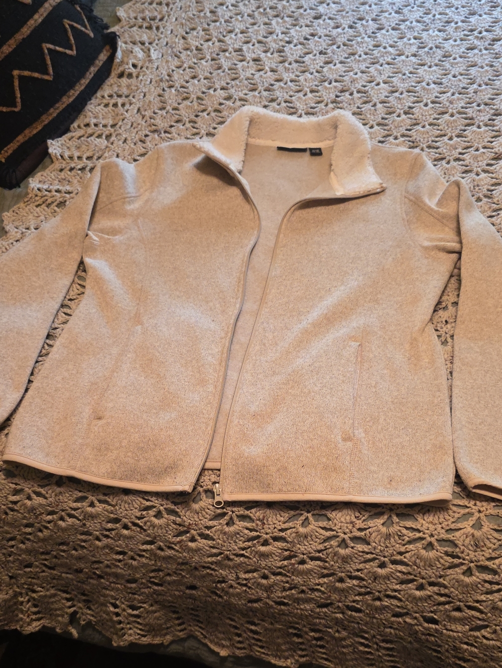 Swiss Tech Cream Sherpa Fleece Jacket